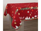 Nappes Anti-Tâches Noel Rouge 150*200 