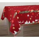Nappes Anti-Tâches Noel Rouge 150*300 
