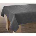 Nappes Anti-Tâches Damassée Anthracite 150*350