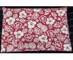 Bouillotte noyaux de cerises rouge careaux